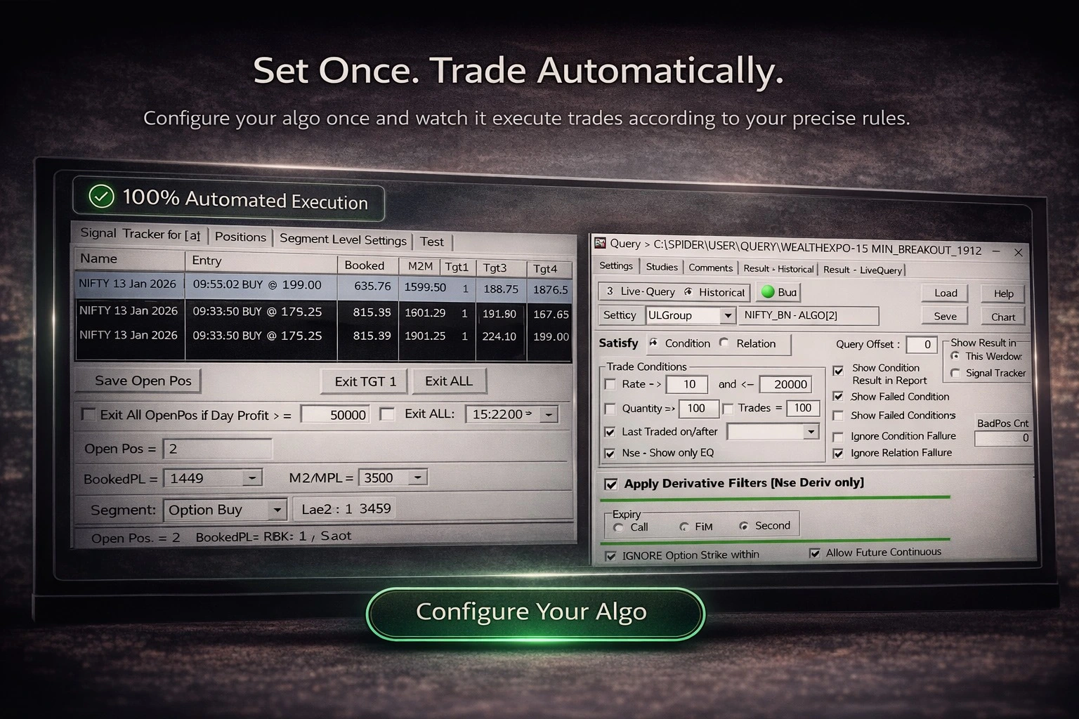 Spider Algo Software | Advanced Algorithmic Trading Platform