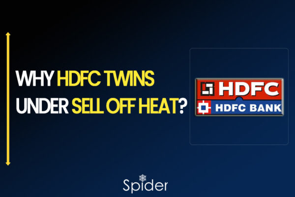 The image describes the reason why HDFC Twins shares fell.