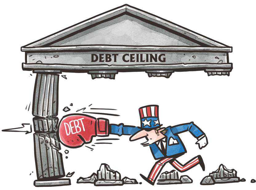 The image describes what is Debt Ceiling & how it is impacting the Global Market.