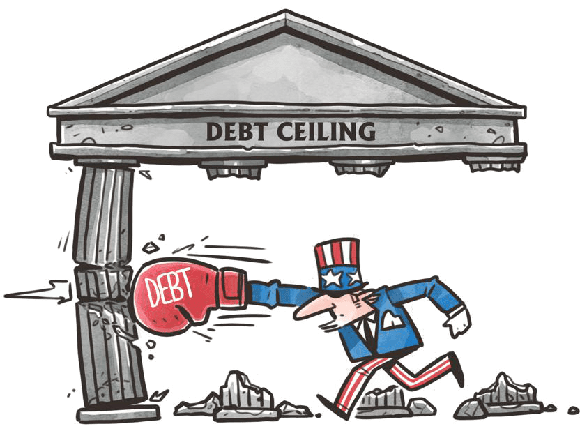 The image describes what is Debt Ceiling & how it is impacting the Global Market.