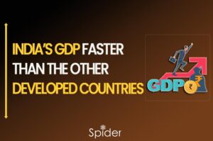 The images explain How India became the fasted growing economy with an increase in its GDP by 7.2%.