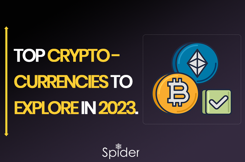 The image is the feature of Top Cryptocurrencies to look for in 2023.