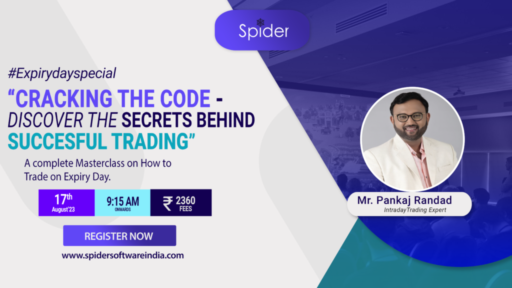The image contains the information of the upcoming Master-Class on Crocking the code of Succesful Trading, conducted by Mr. Pankaj Randad.