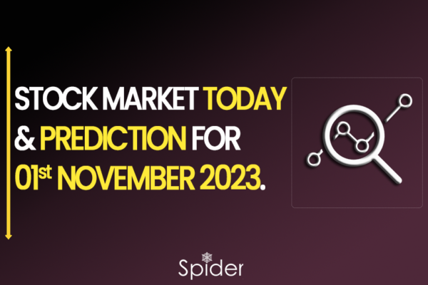 The image is the faeture image of Stock Market Today & Prediction for 1st Nov 2023.