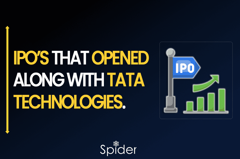 The image explains which are the other IPOs opened alonh with Tata Technologies.