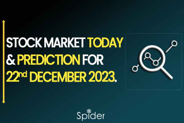 The image features the daily stock market prediction research for December 22, 2023.