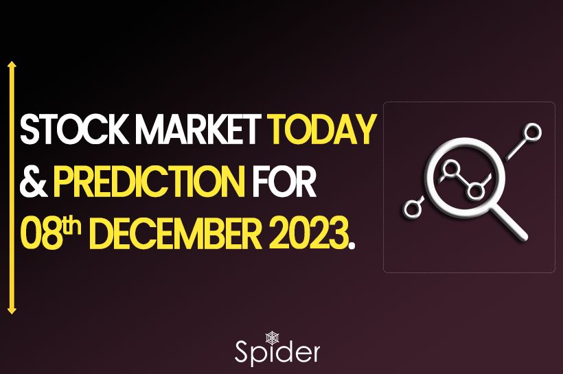 The image is the feature image of the Stock Market Prediction for 8th December 2023.