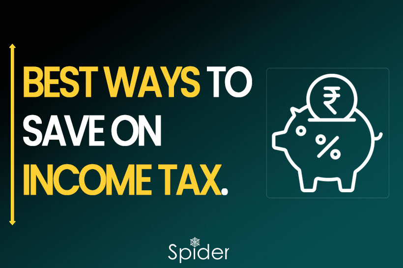 The image is a Feature image of what are the different options available to save on Income Tax.