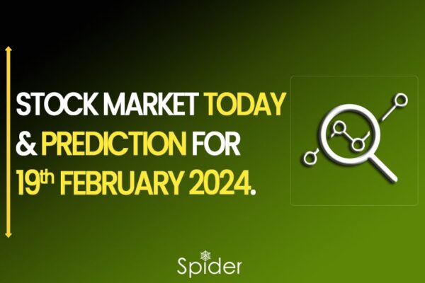 The picture is a feature image of the Stock market Today and a prediction for 19th February 2024.