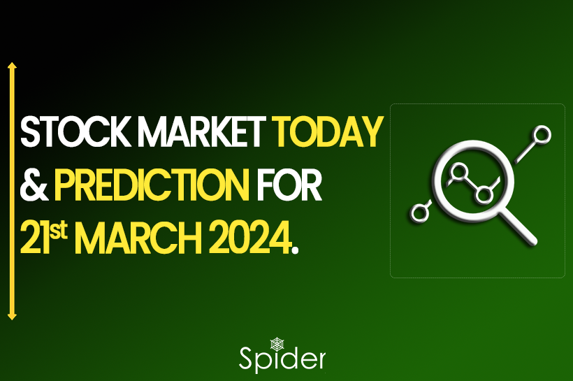 The picture is a featured image of the Stock market Today and a prediction for 21st March 2024.