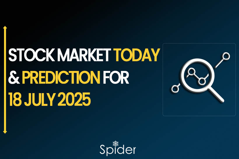 This image is about stock market prediction for 18th July 2025
