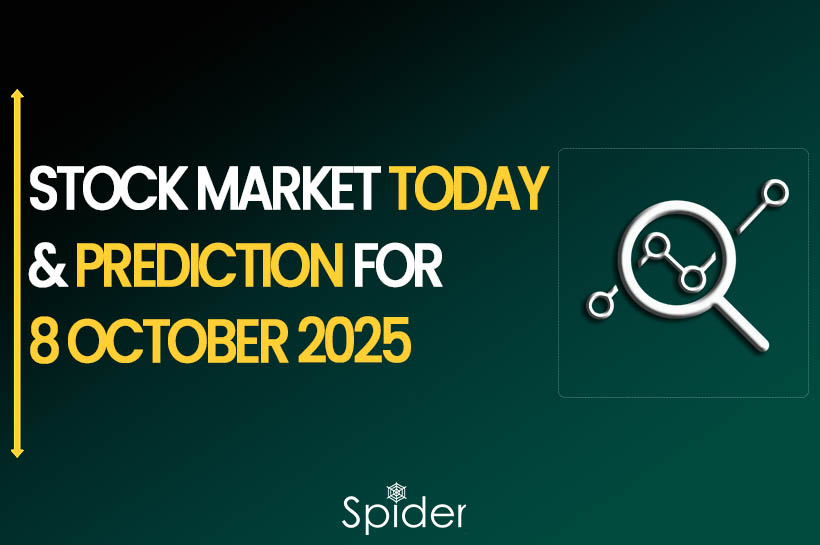 This image is about stock amrket prediction for 8th october 2025